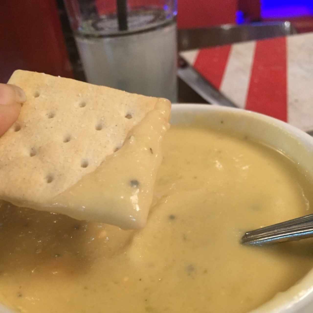 sopa de brocoli con quedo 