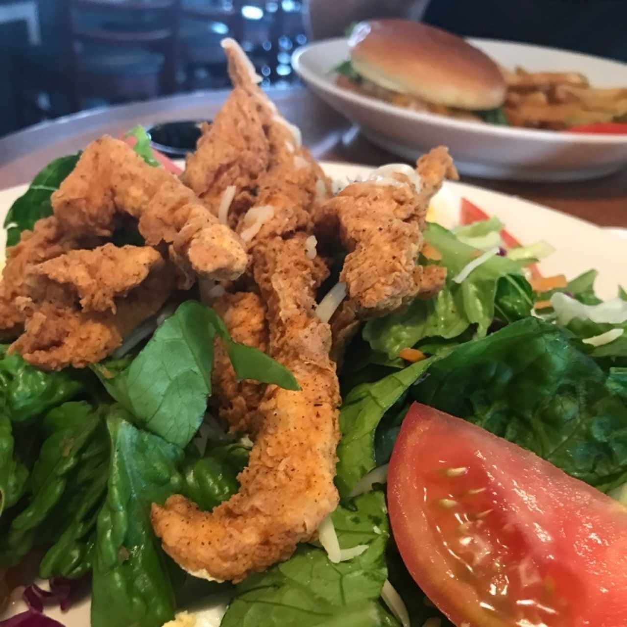 cajun fried chicken salad