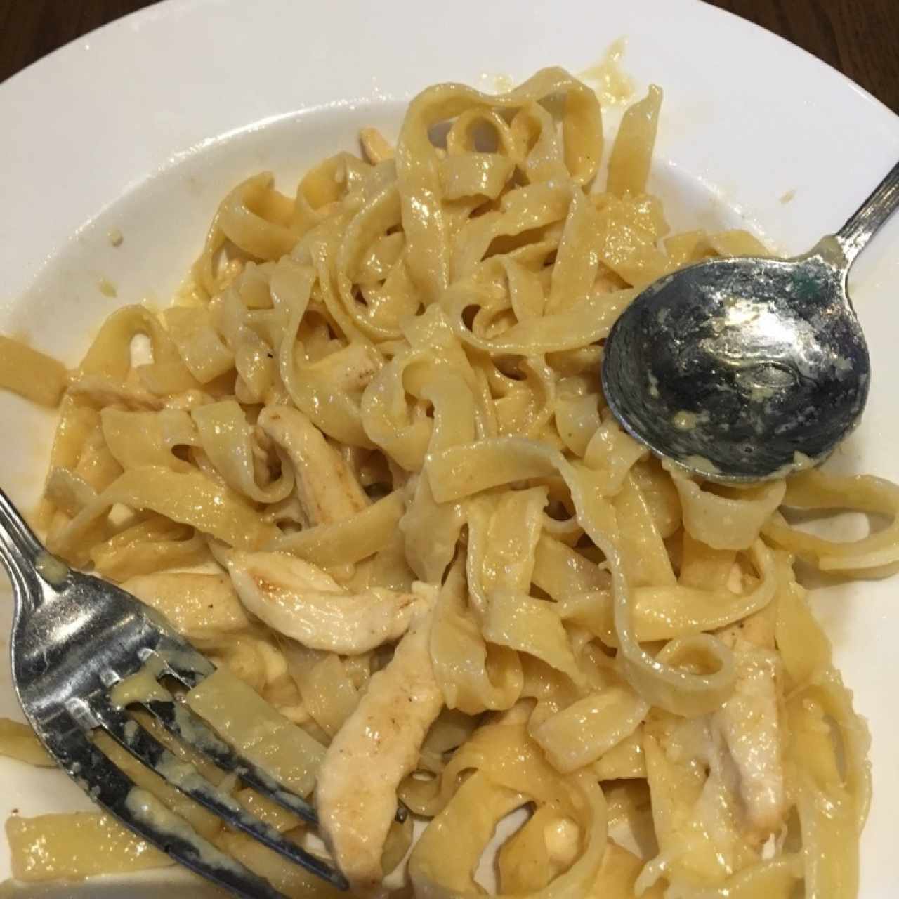 pasta alfredo menu de niños