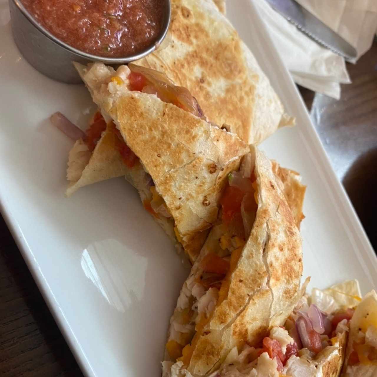 chicken quesadillas