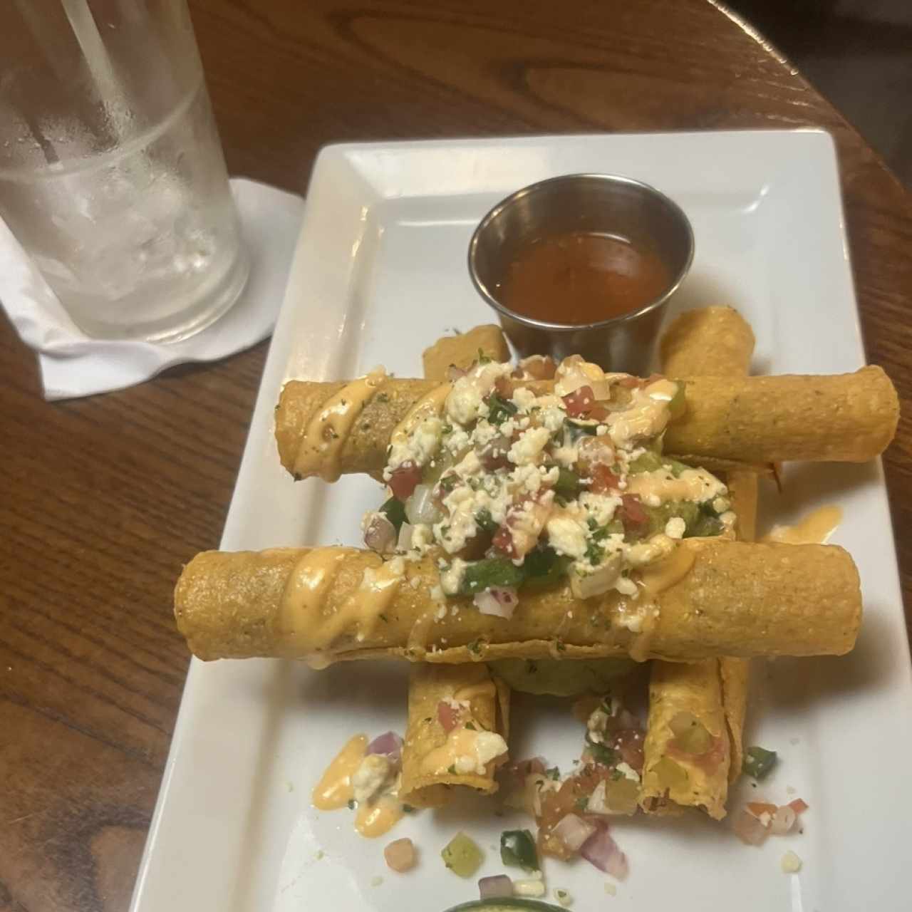 ROASTED CHICKEN TAQUITO STACK