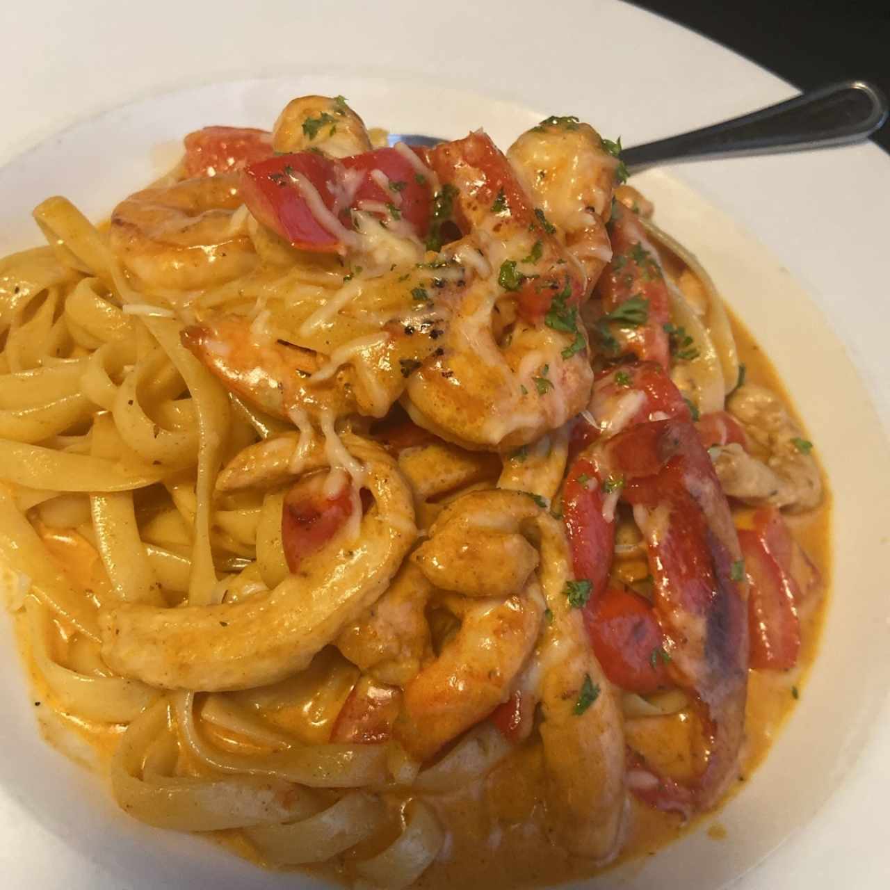 CAJUN SHRIMP & CHICKEN PASTA