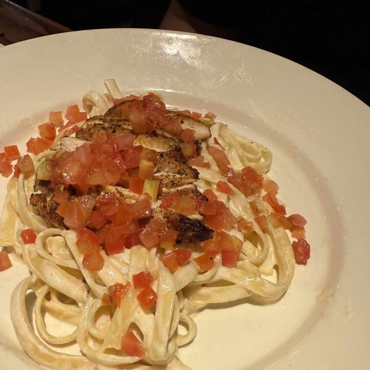 FETTUCCINE ALFREDO WITH CHICKEN