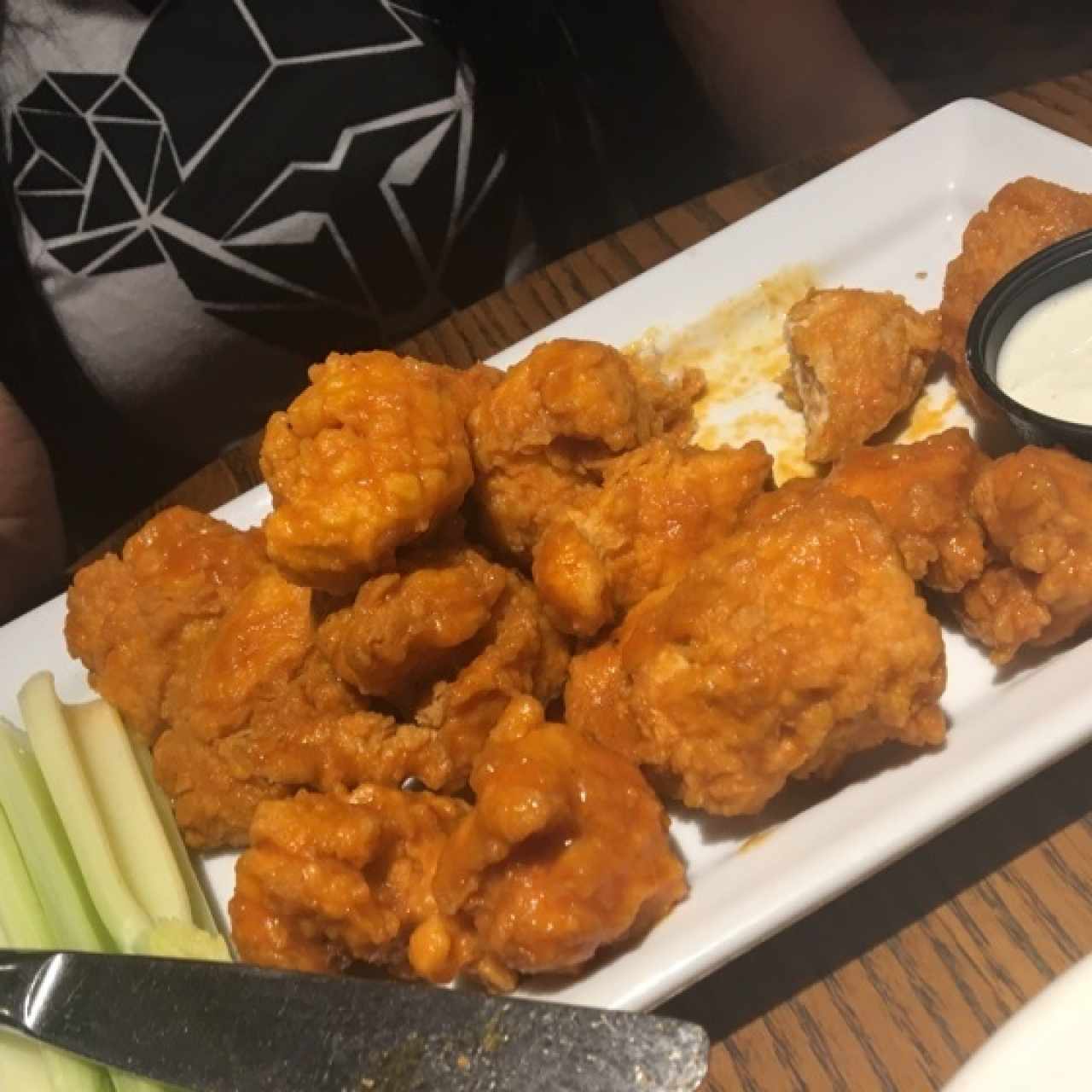 boneless wings bañadas 