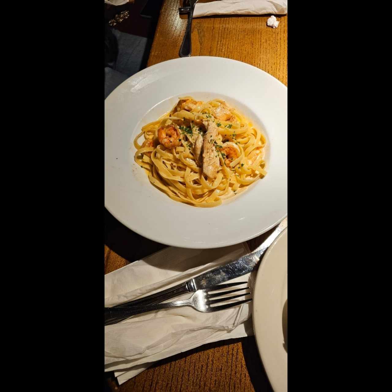 CAJUN SHRIMP & CHICKEN PASTA