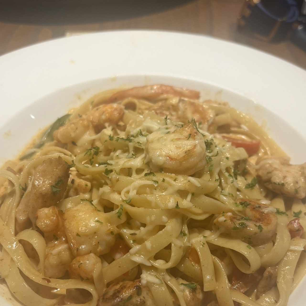 CAJUN SHRIMP & CHICKEN PASTA