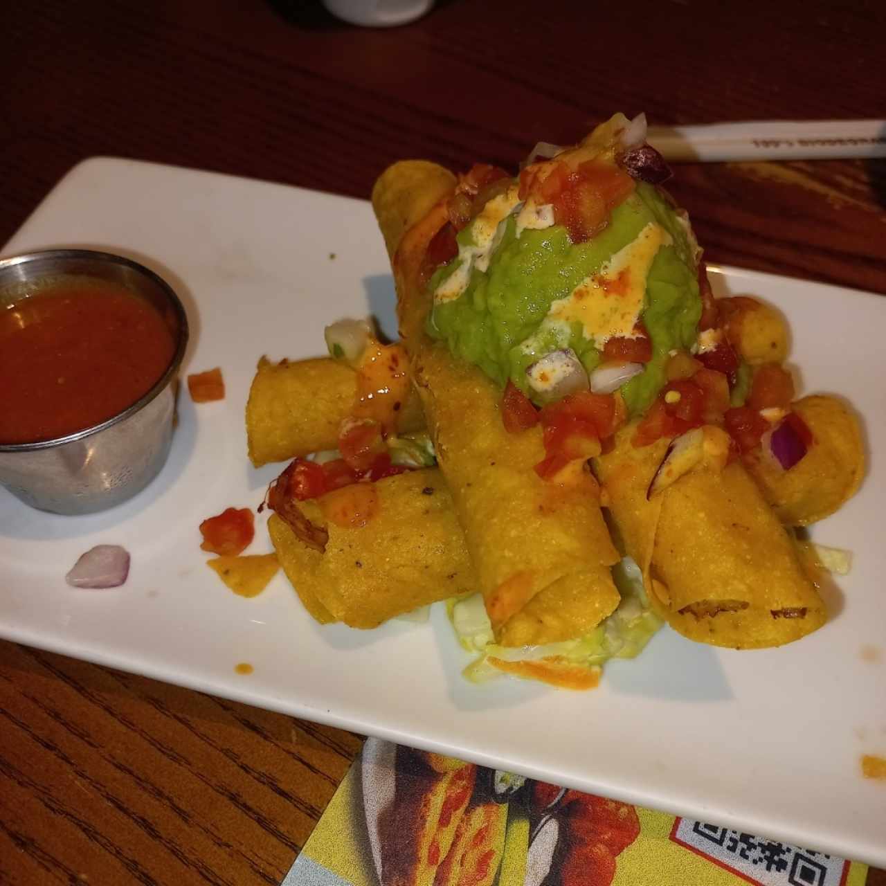 ROASTED CHICKEN TAQUITO STACK