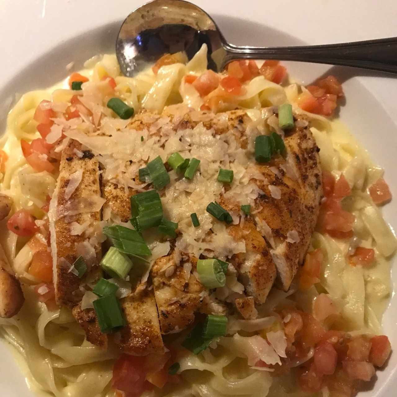 alfredo con pollo