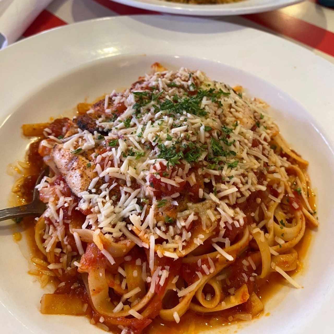 CAJUN SHRIMP & CHICKEN PASTA