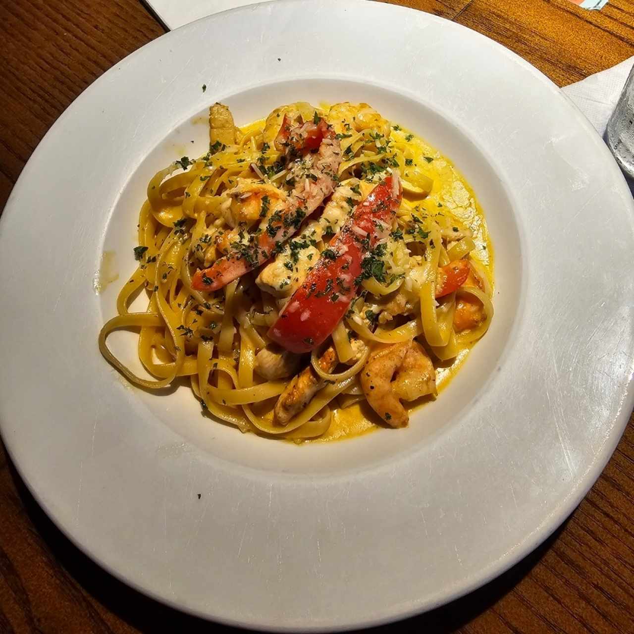 CAJUN SHRIMP & CHICKEN PASTA