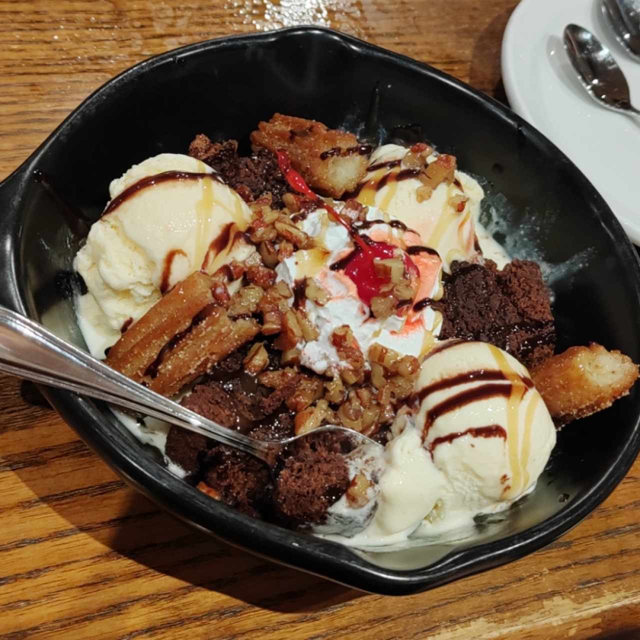 Churro Brownie Sundae