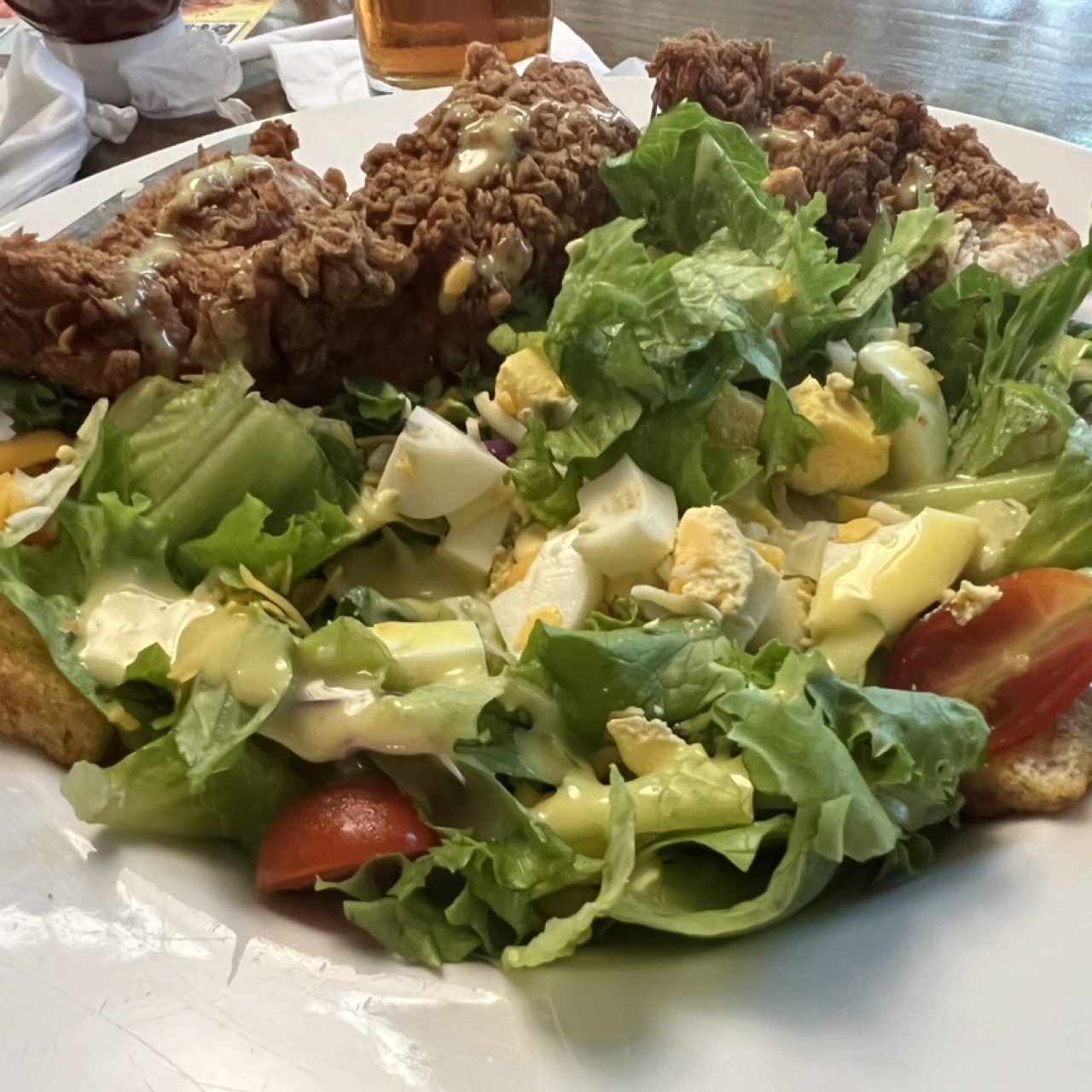 CAJUN FRIED CHICKEN SALAD