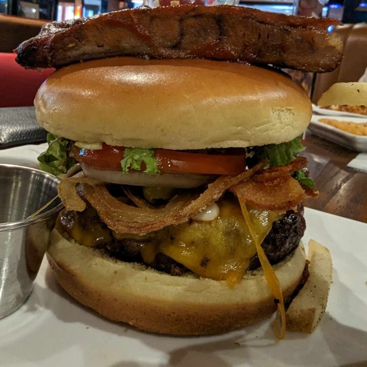 hamburguesa con costilla 