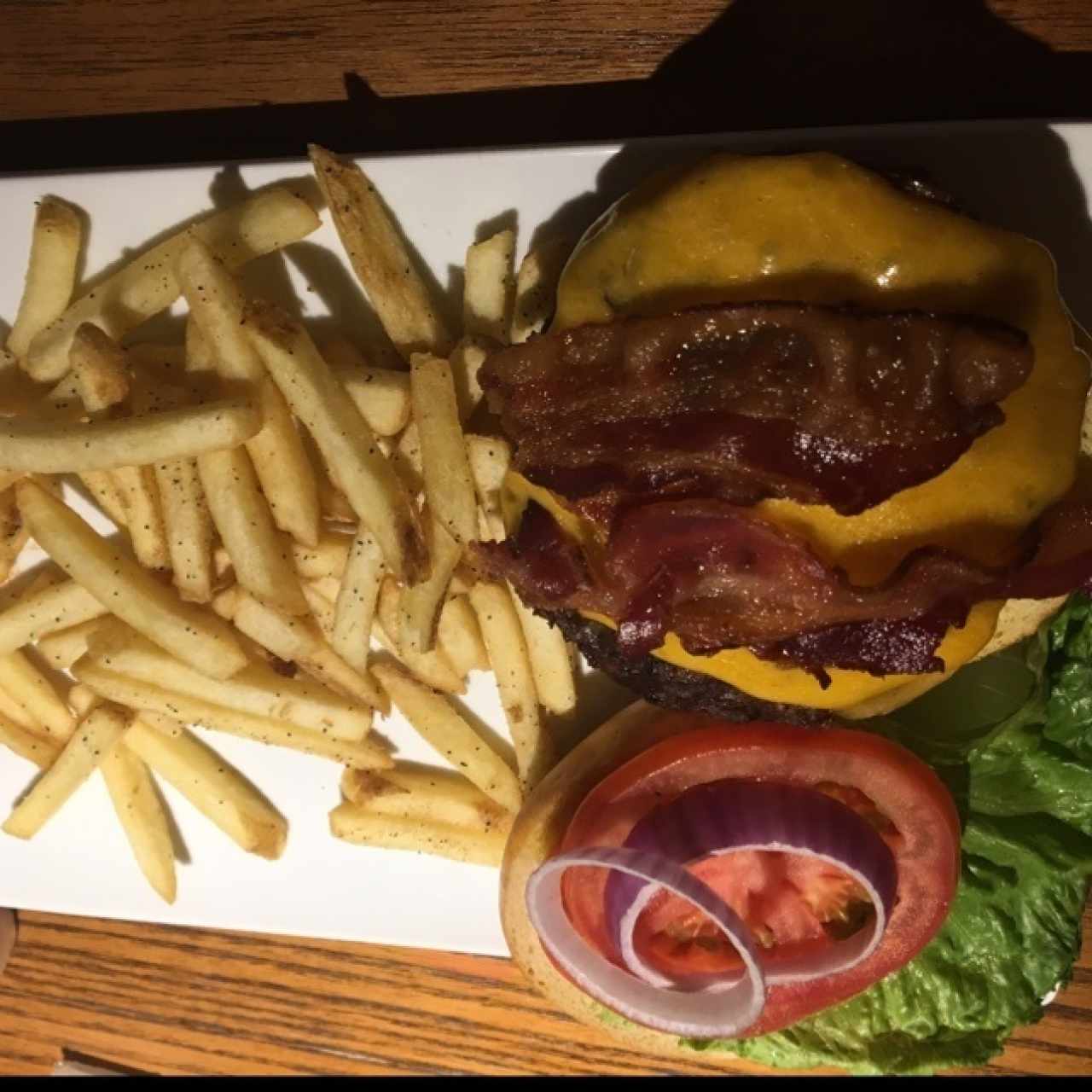 bacon cheese burger