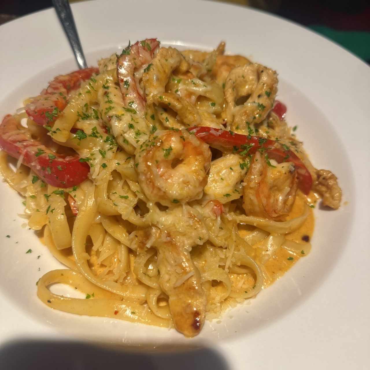 CAJUN SHRIMP & CHICKEN PASTA