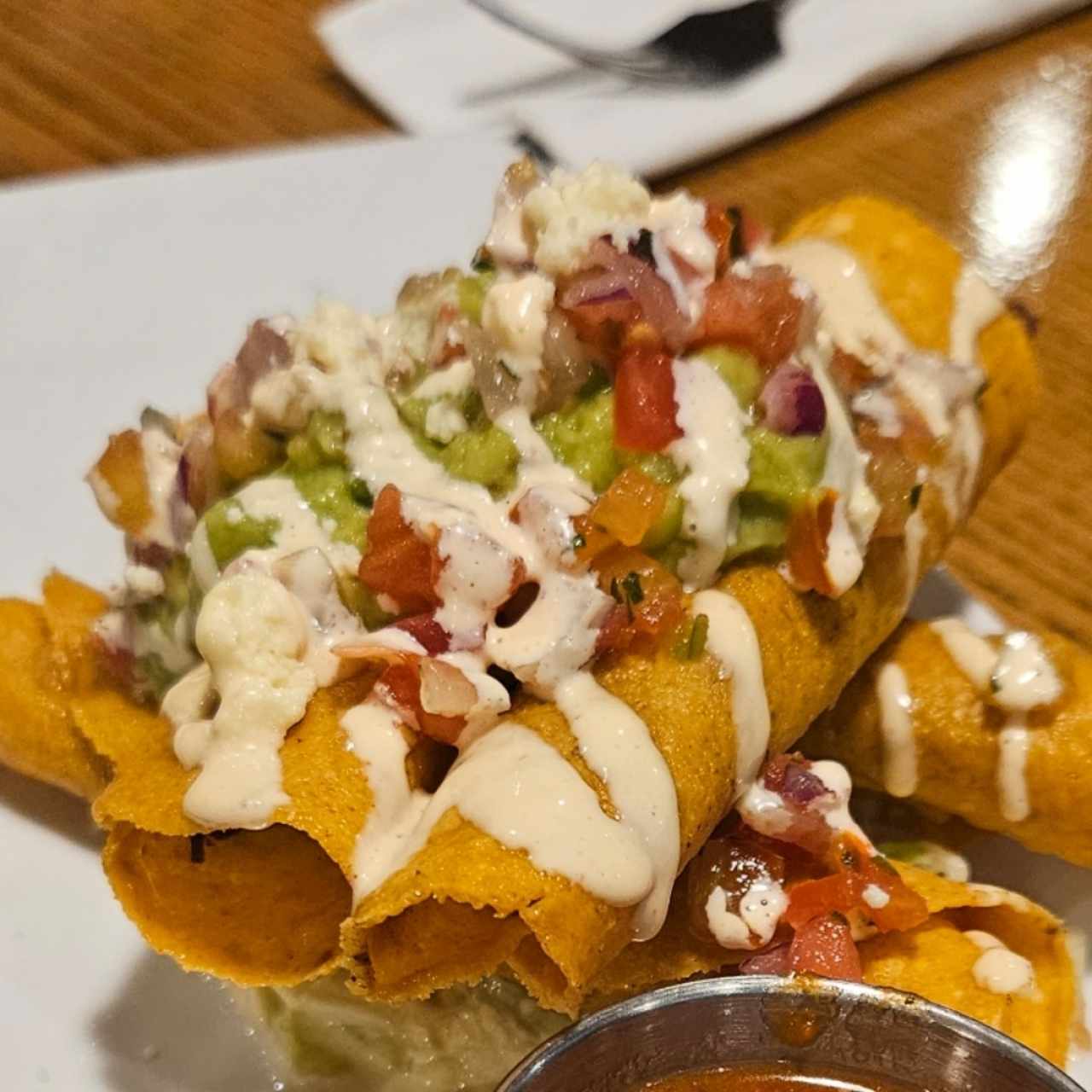 Appetizers - Chicken Taquitos Stacked