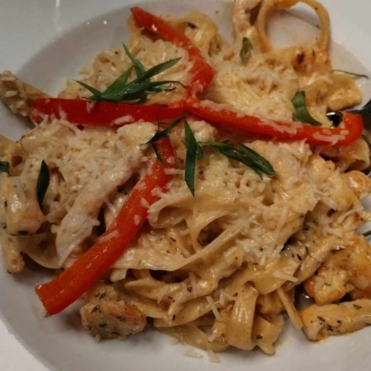 Pasta con camarones 