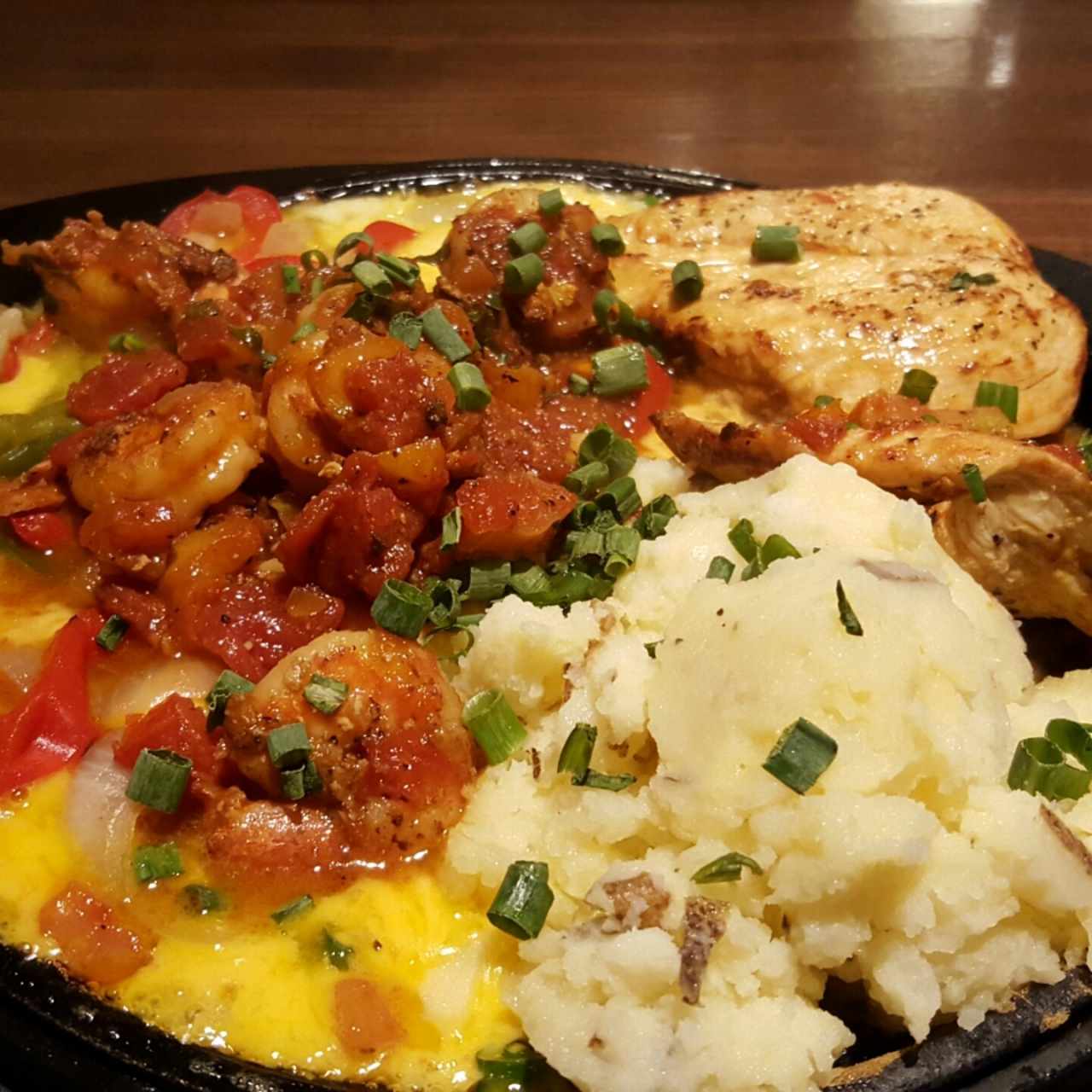 Sizzling Chicken and Shrimp