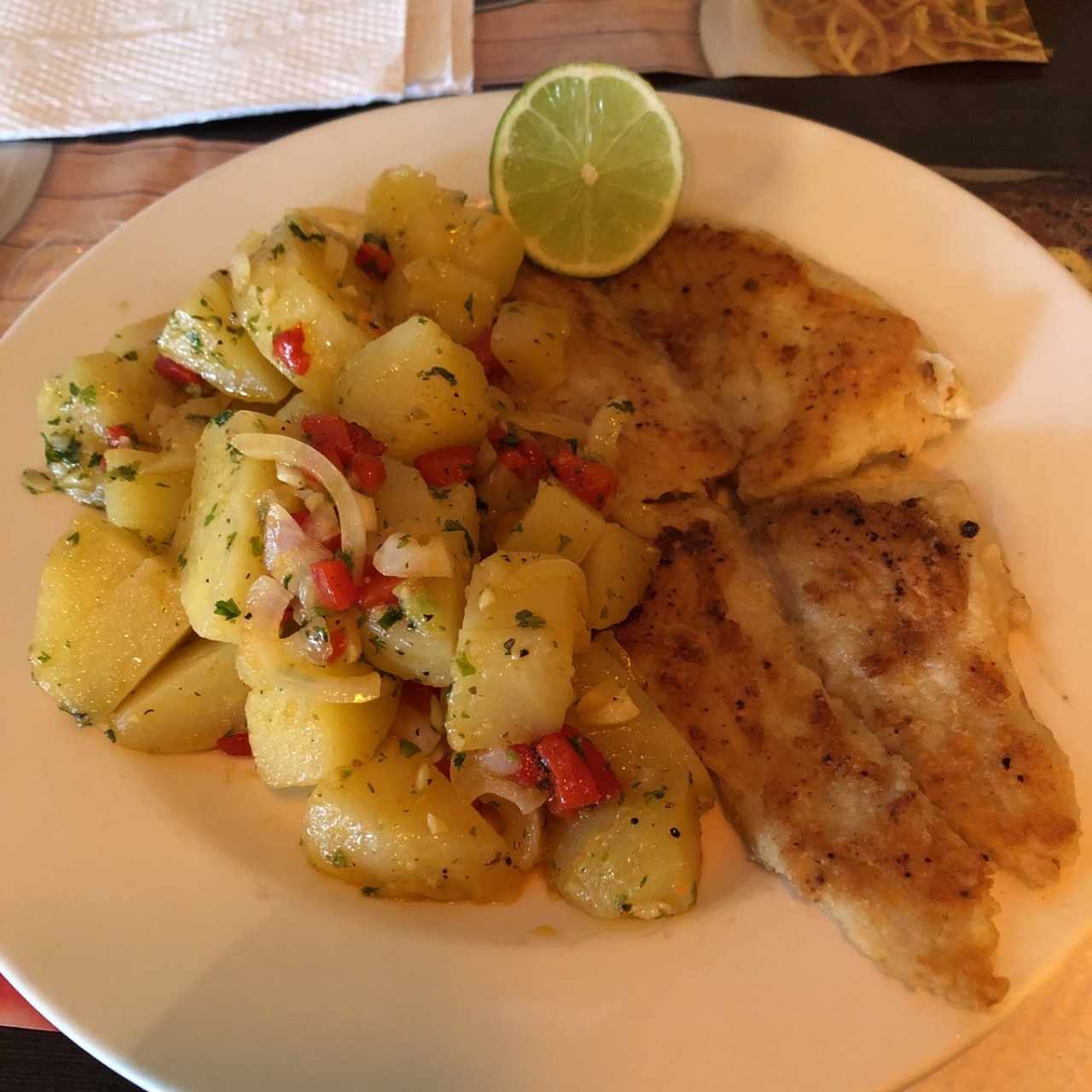 Corvina a la Plancha, al Ajillo, a la Criolla o Apanada