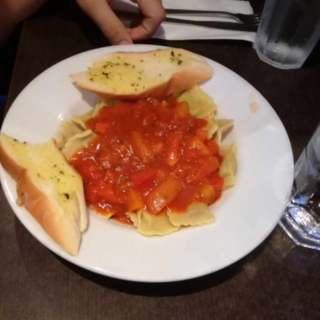 raviolis Pomodoro