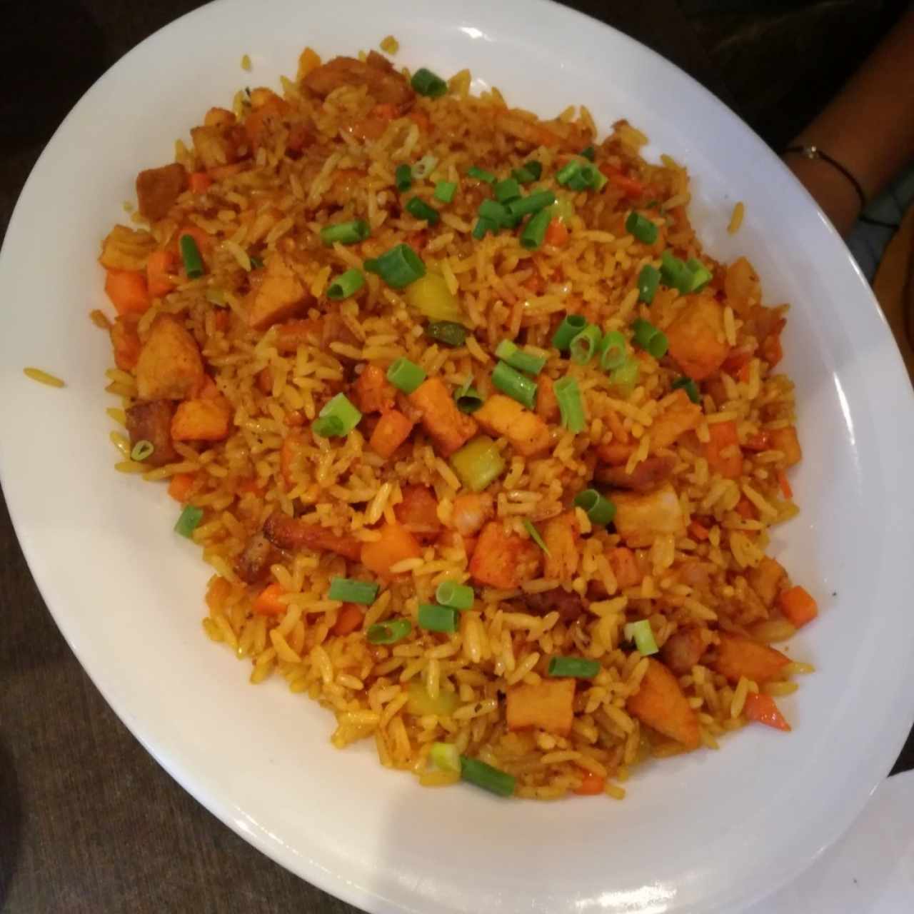 arroz frito con puerco