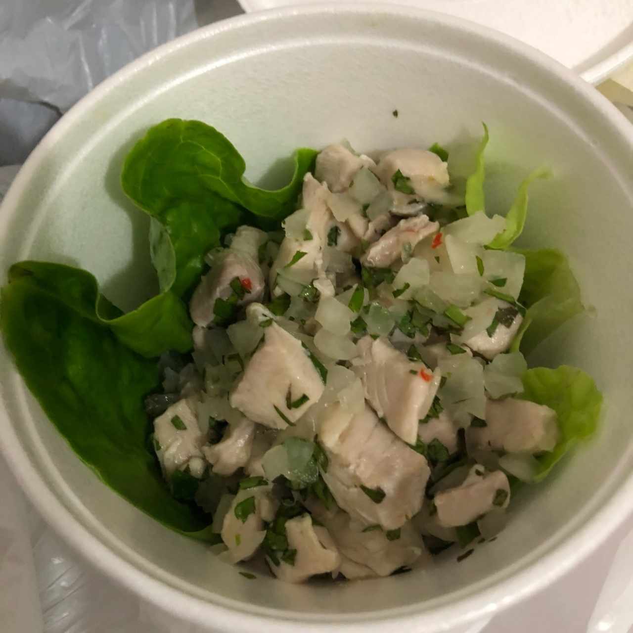 cebiche de corvina para llevar