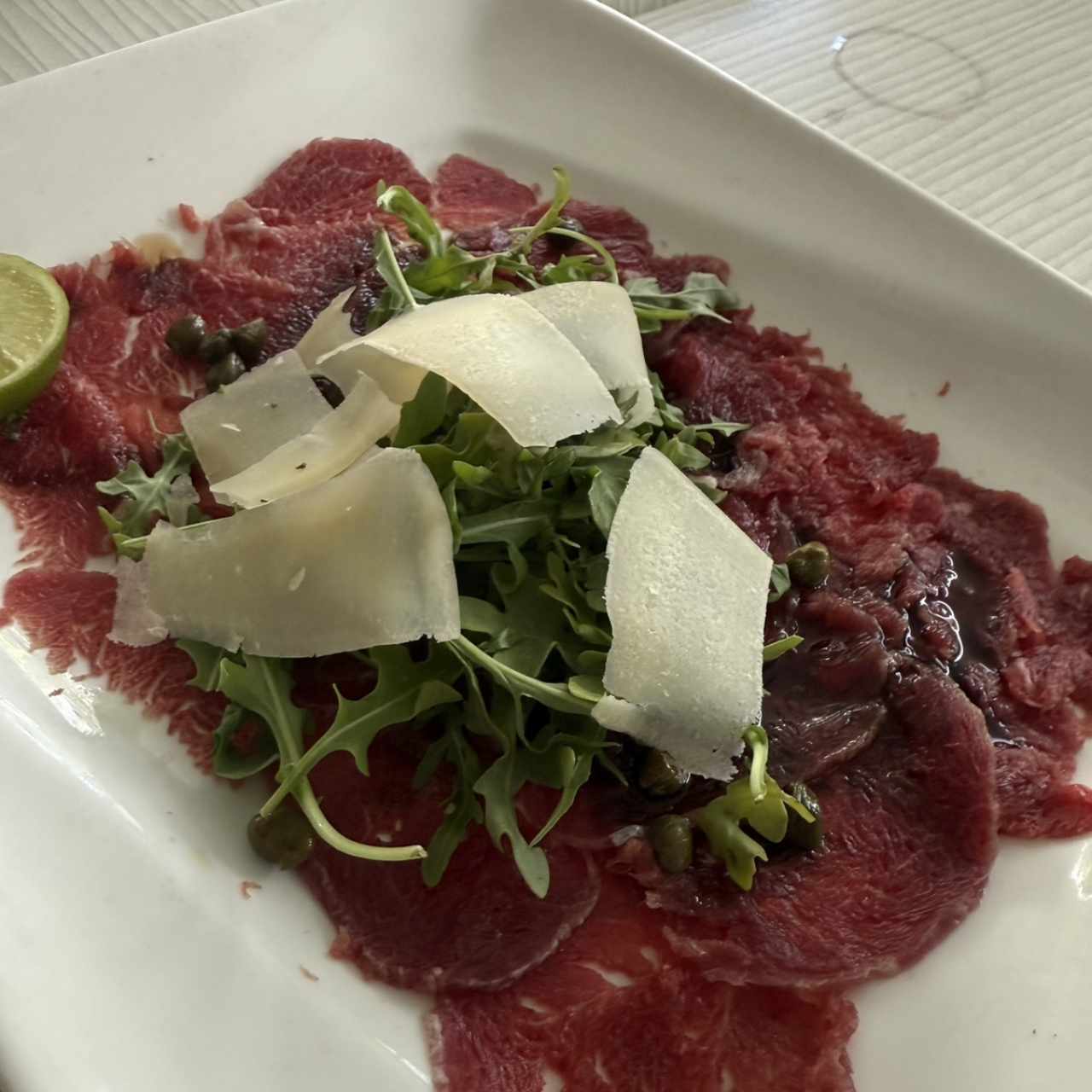 Entradas - Carpaccio de lomito
