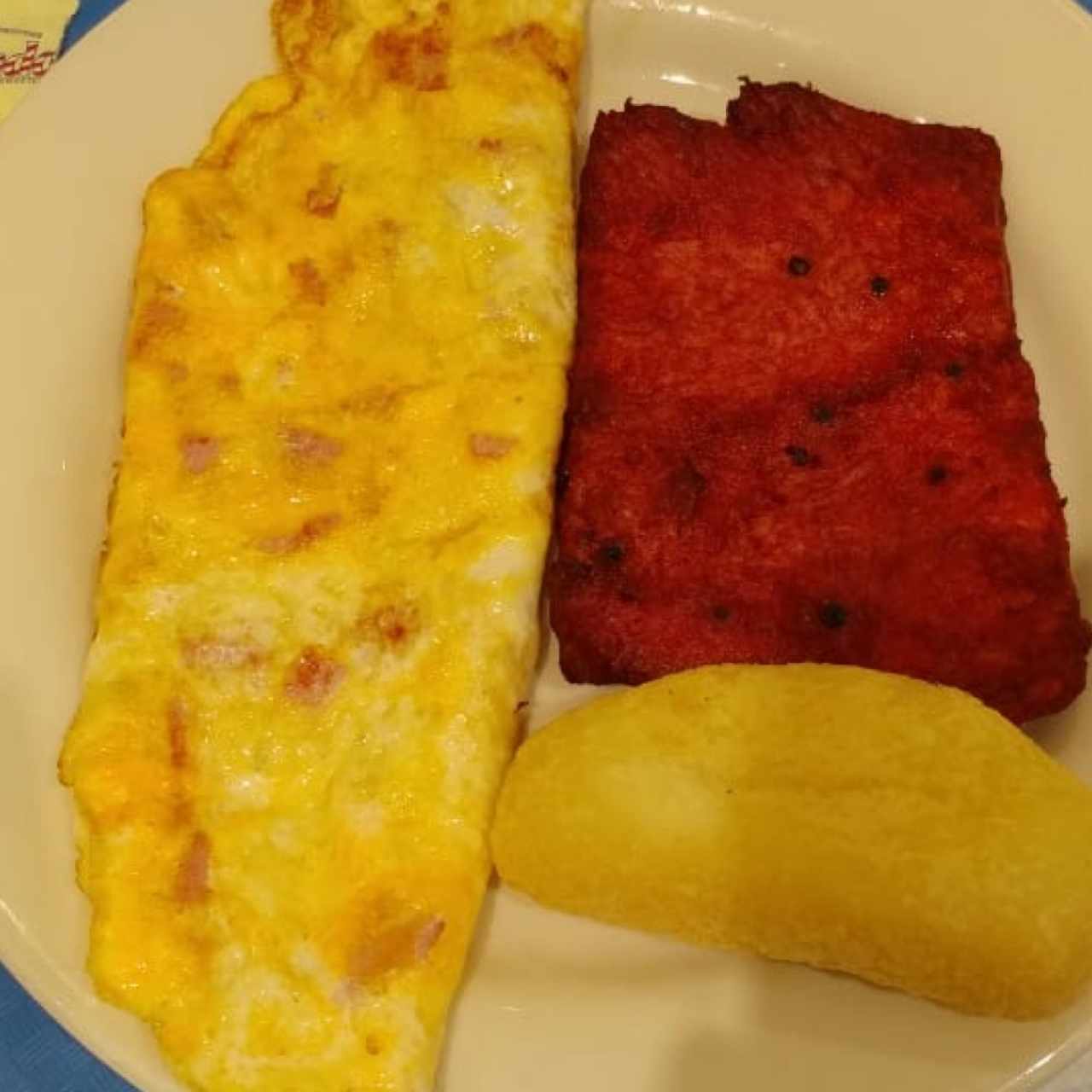 Omelette, Tasajo y Carimañola