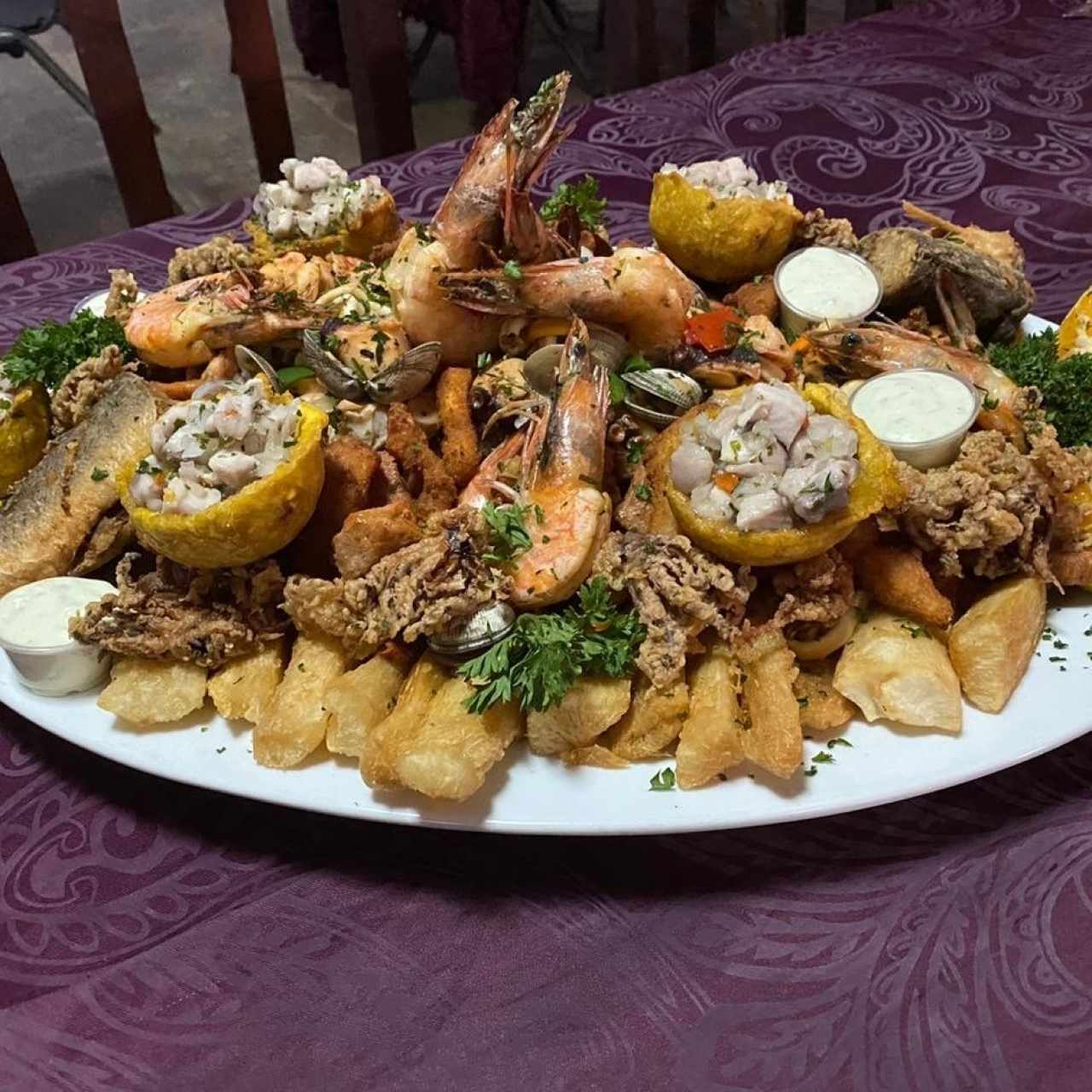 picada de mariscos 