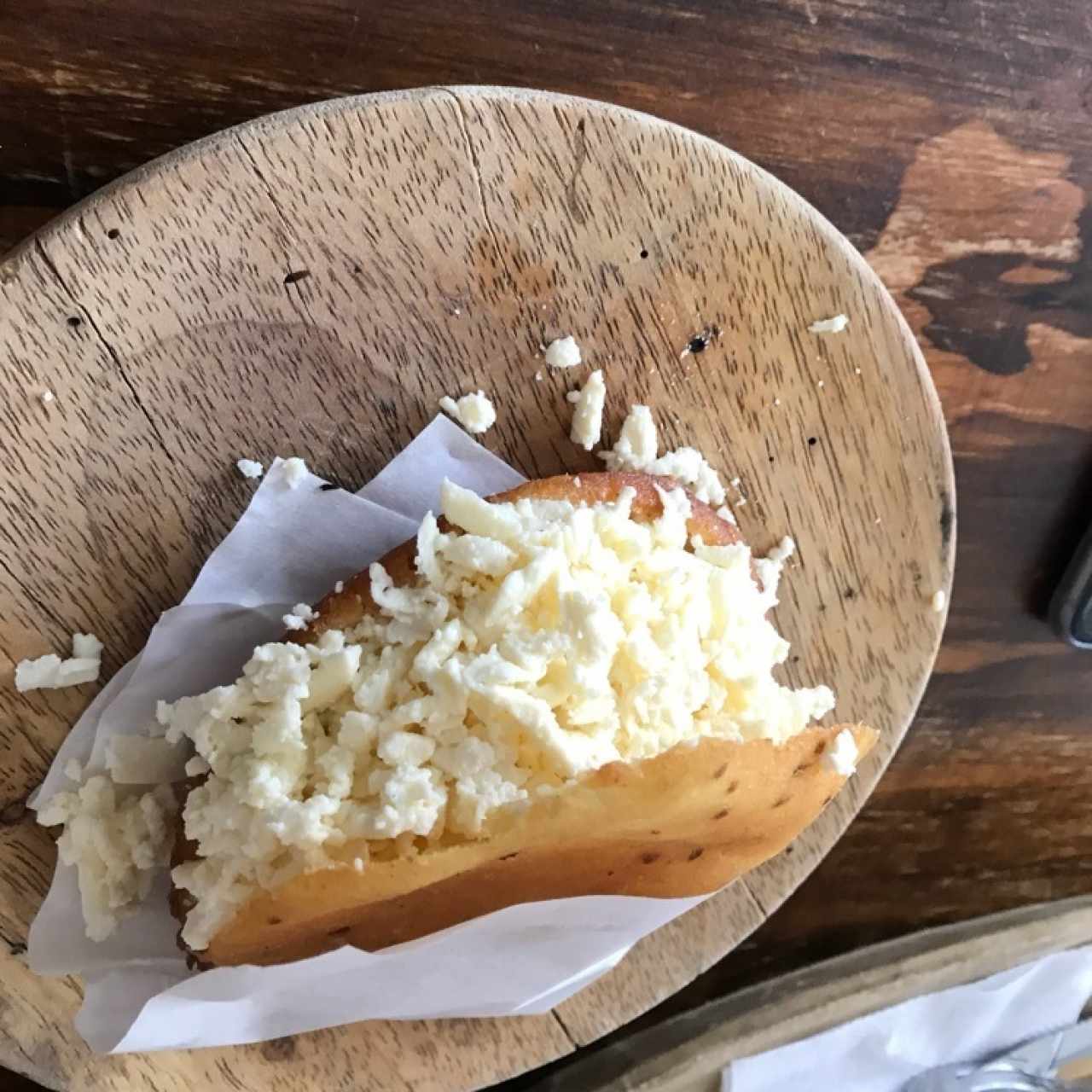 arepa dulce con queso blanco 