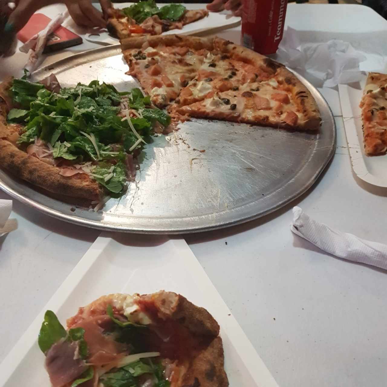 pizza katané y salmón