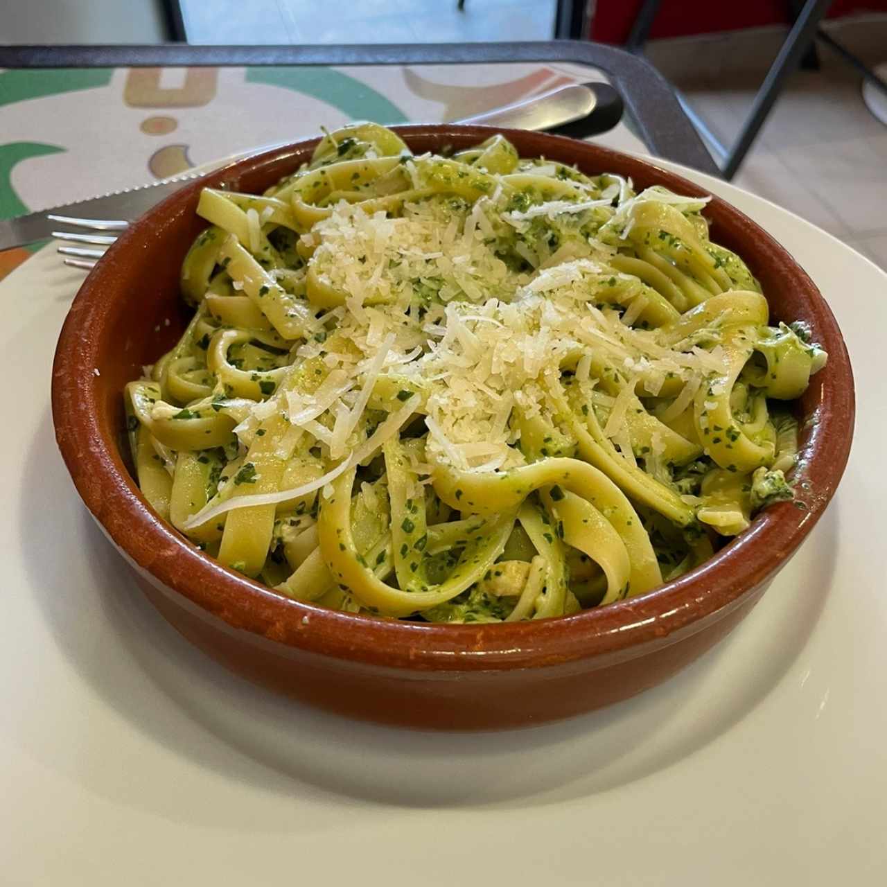 Pastas - Pesto y Pollo