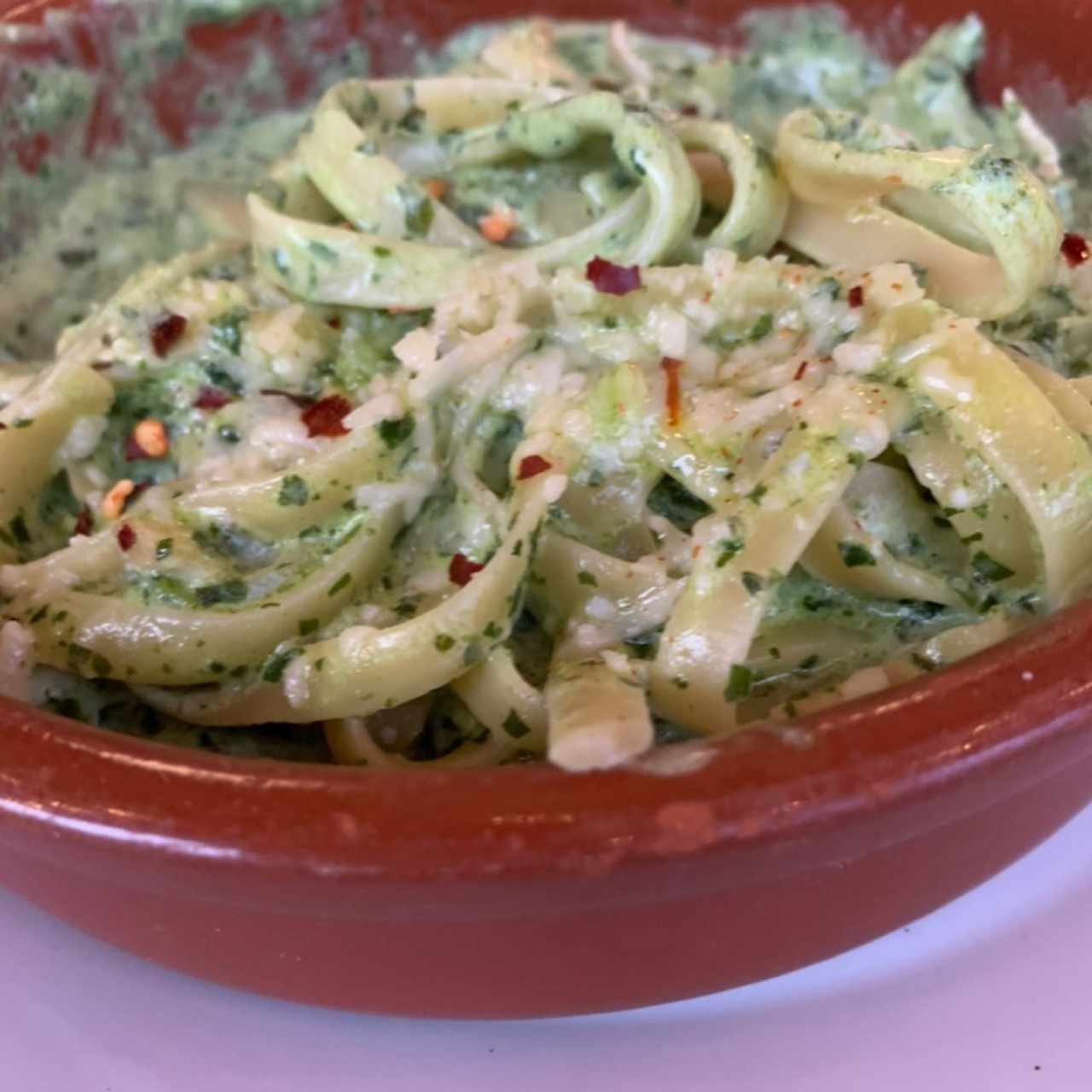 Pastas - Pesto y Pollo