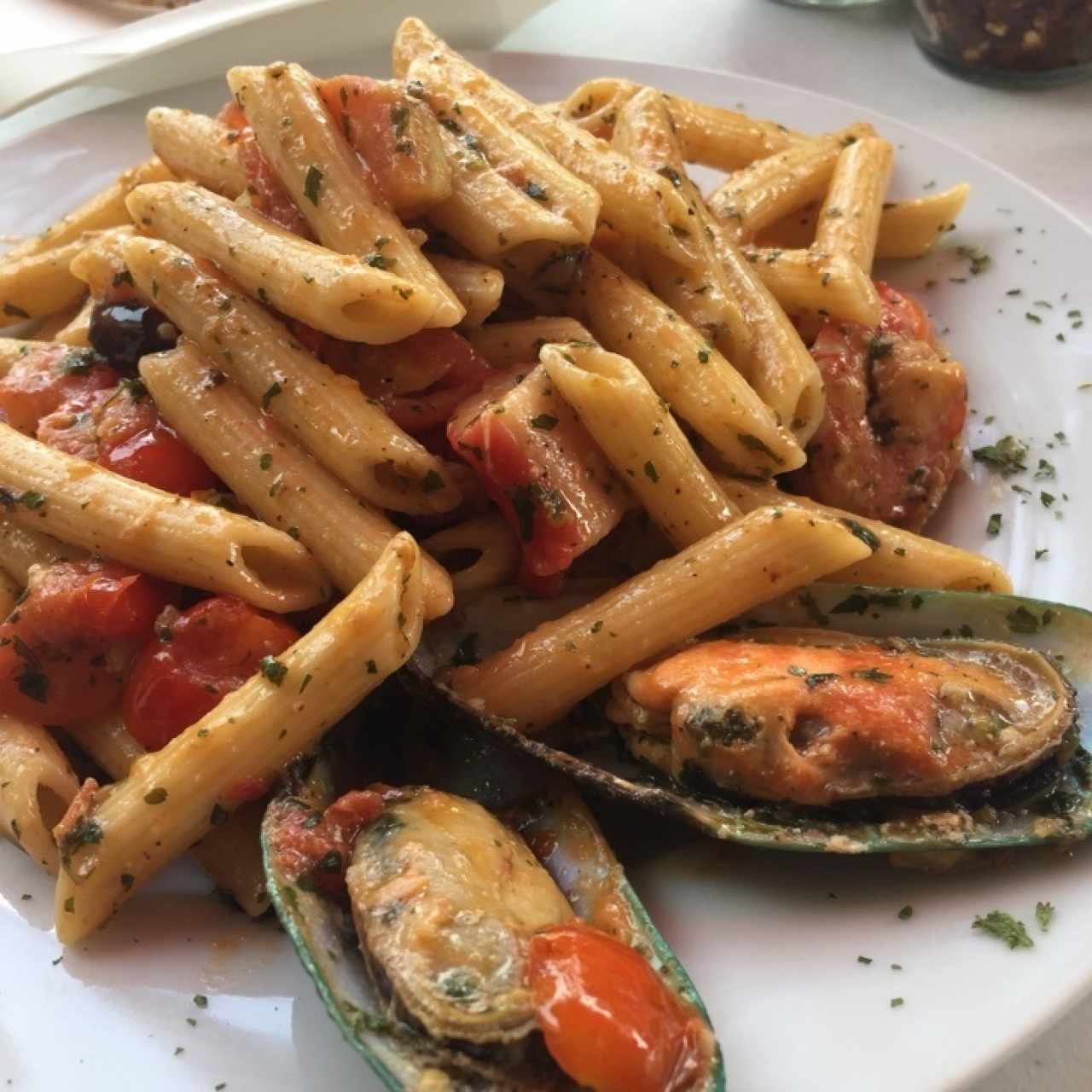 Pasta con Mariscos