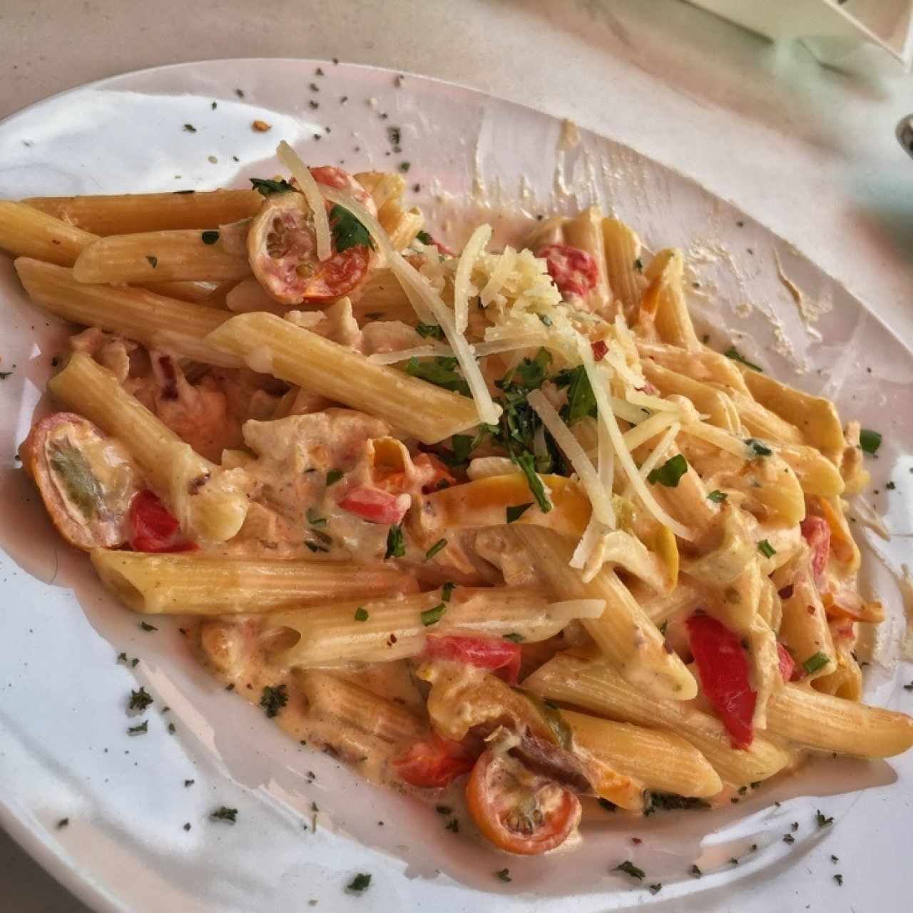 Penne con Pollo