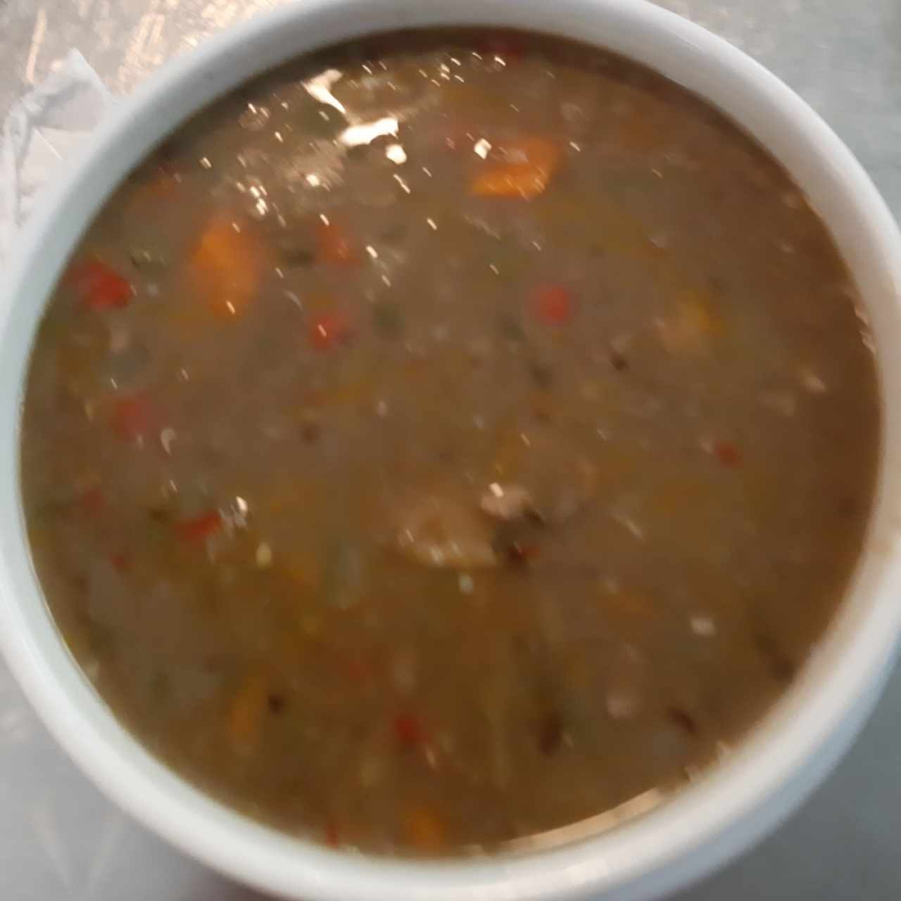 sopa de lentejas