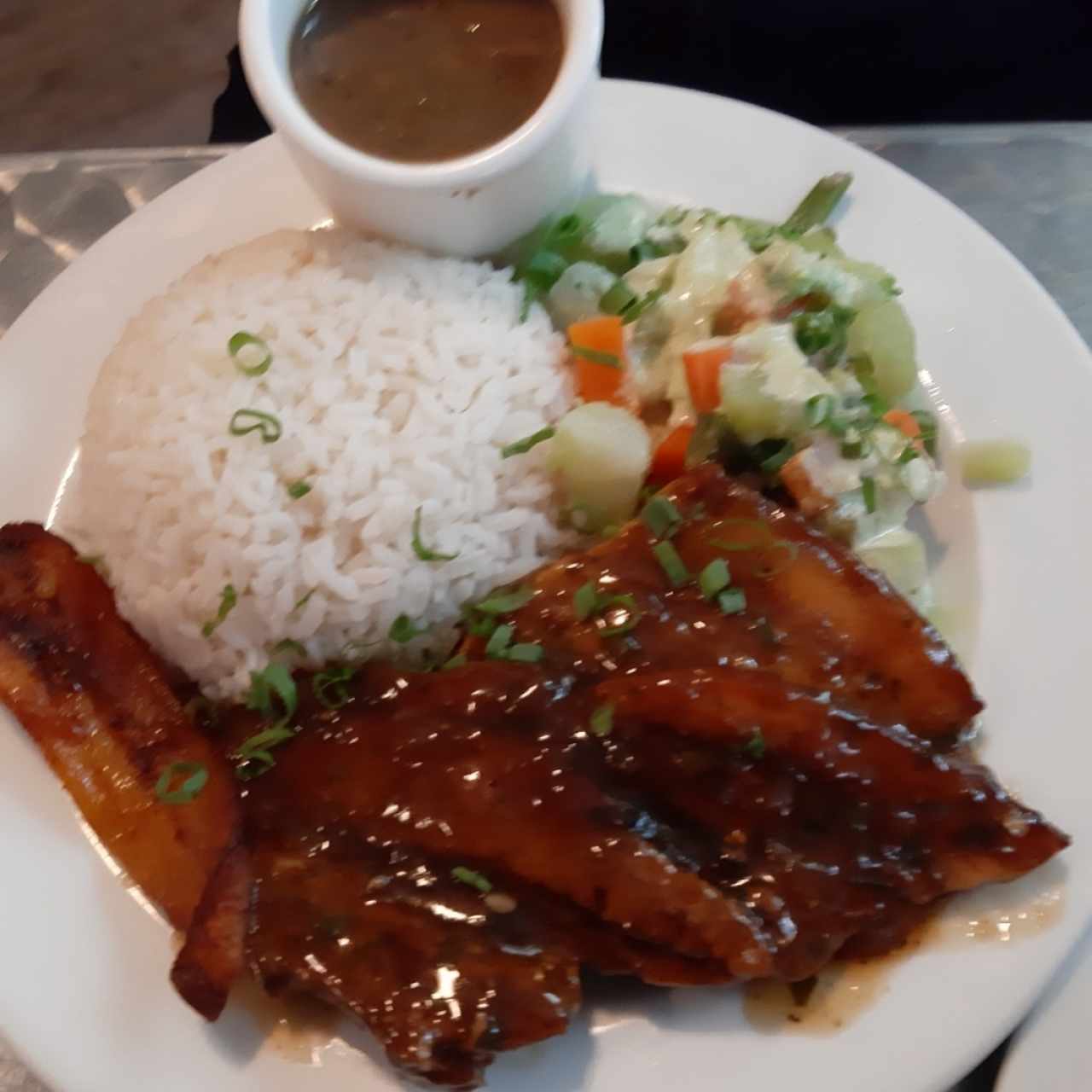 comida con puerco