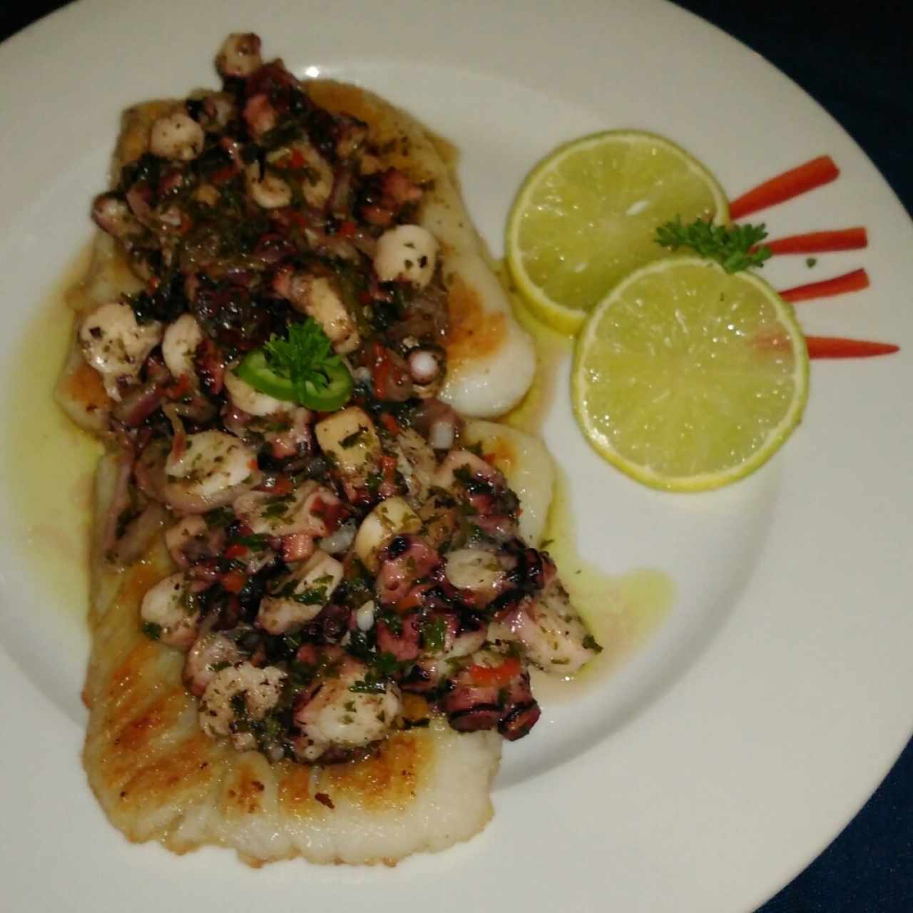 Curvina al pulpo 