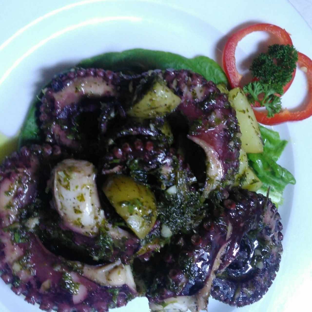 Pulpo al chimichurri