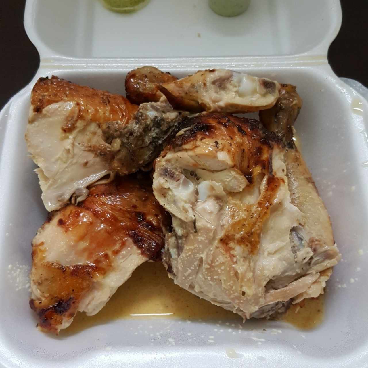 medio pollo asado