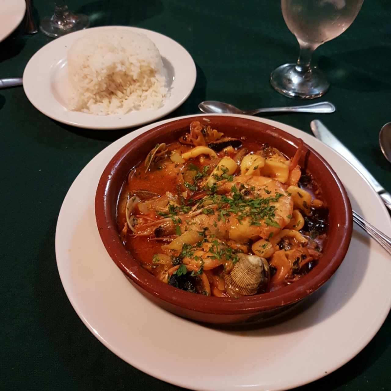 cazuela de mariscos