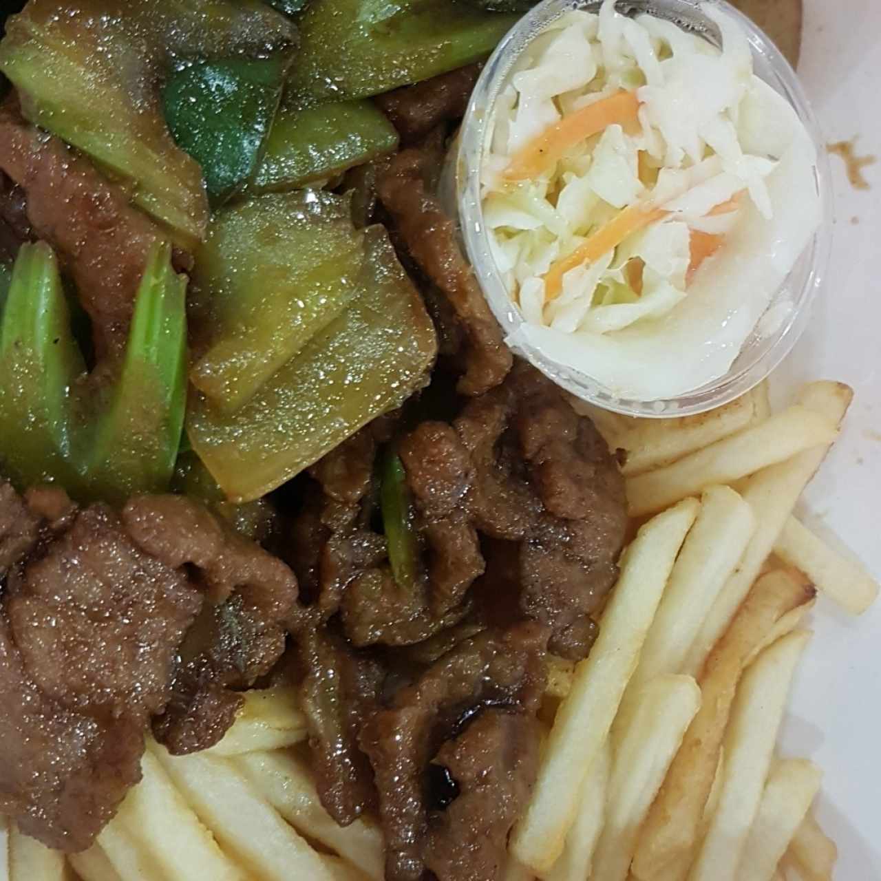 Bistec Picado con papas