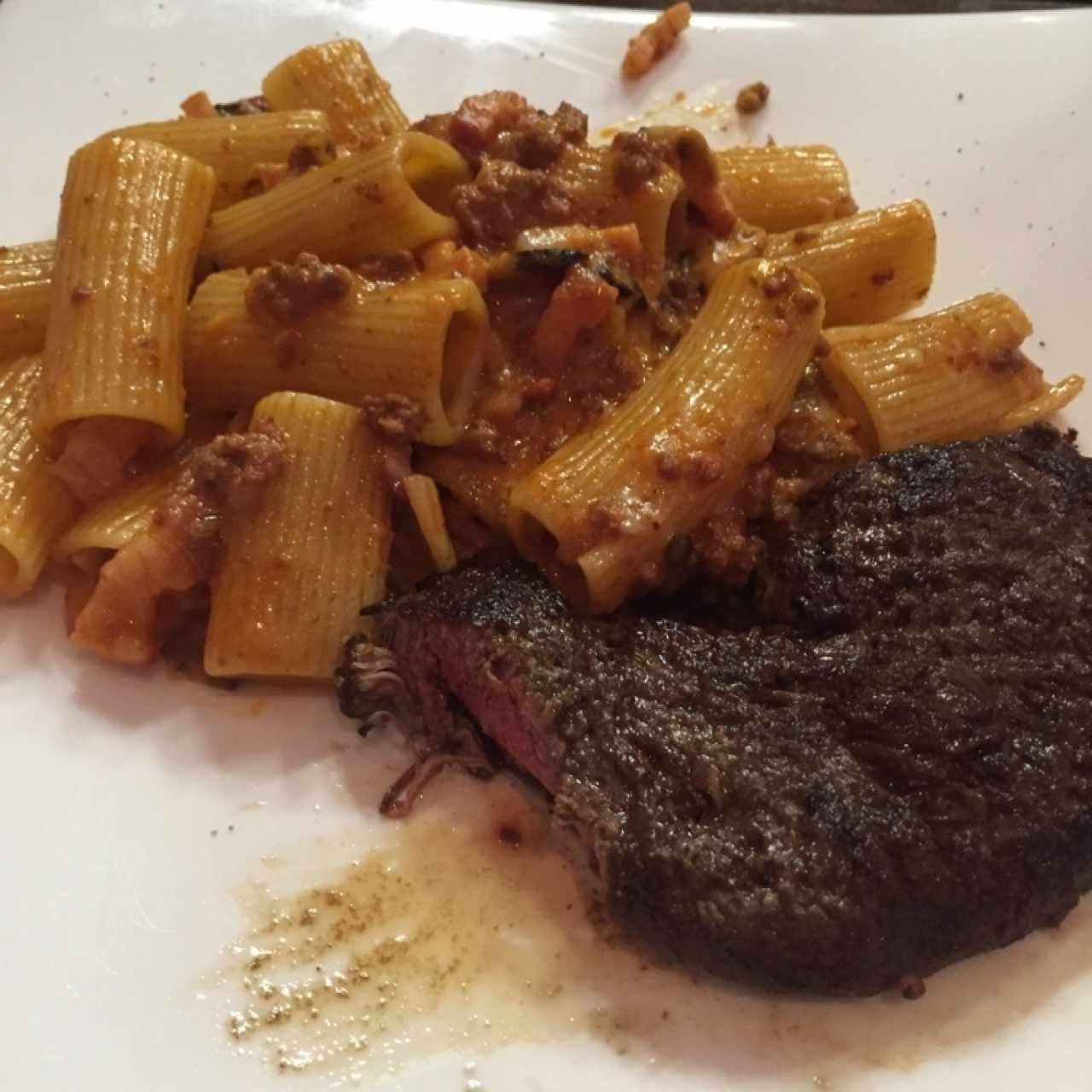 Filete di Manzo con Rigatoni a la Frank Sinatra