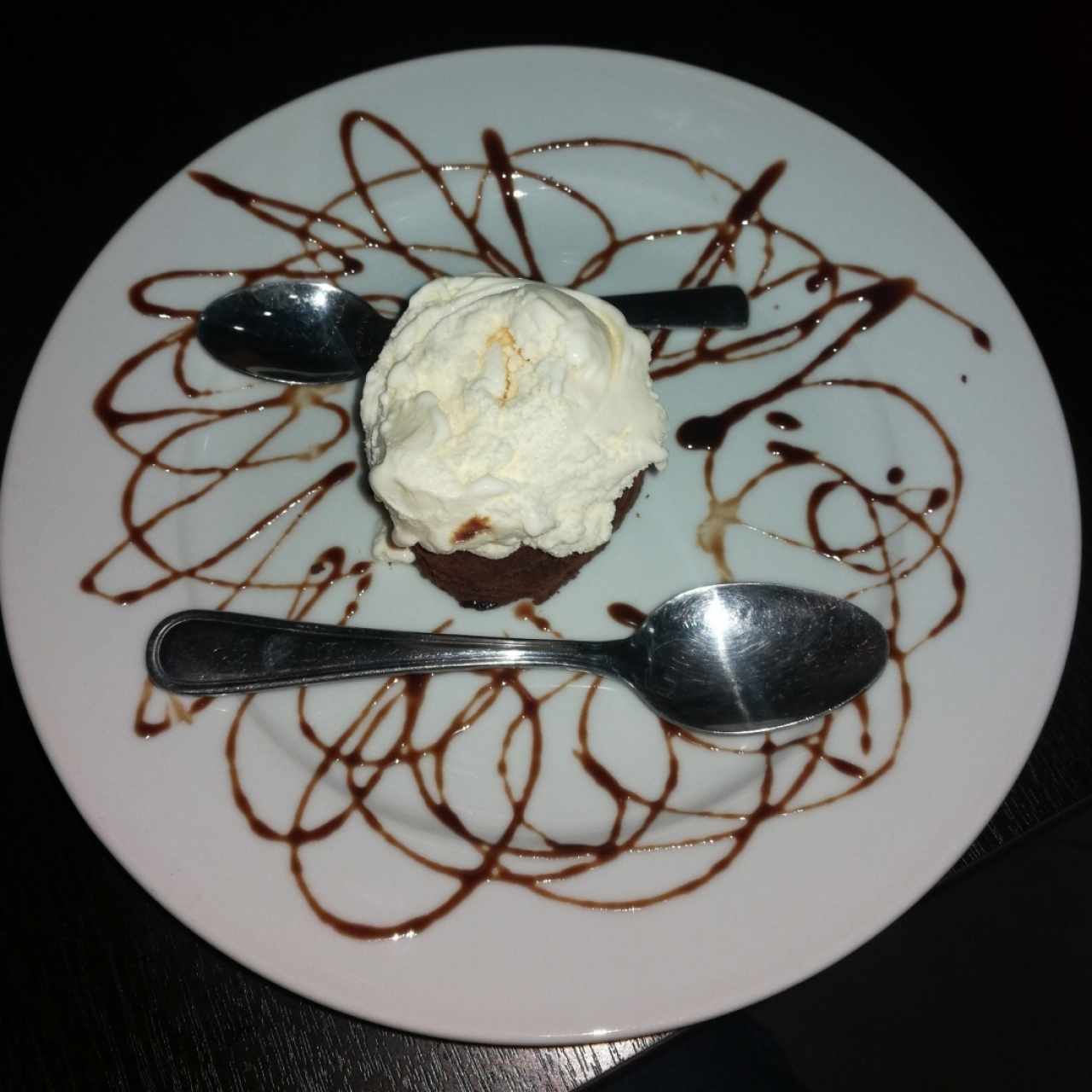 Brownie con Helado