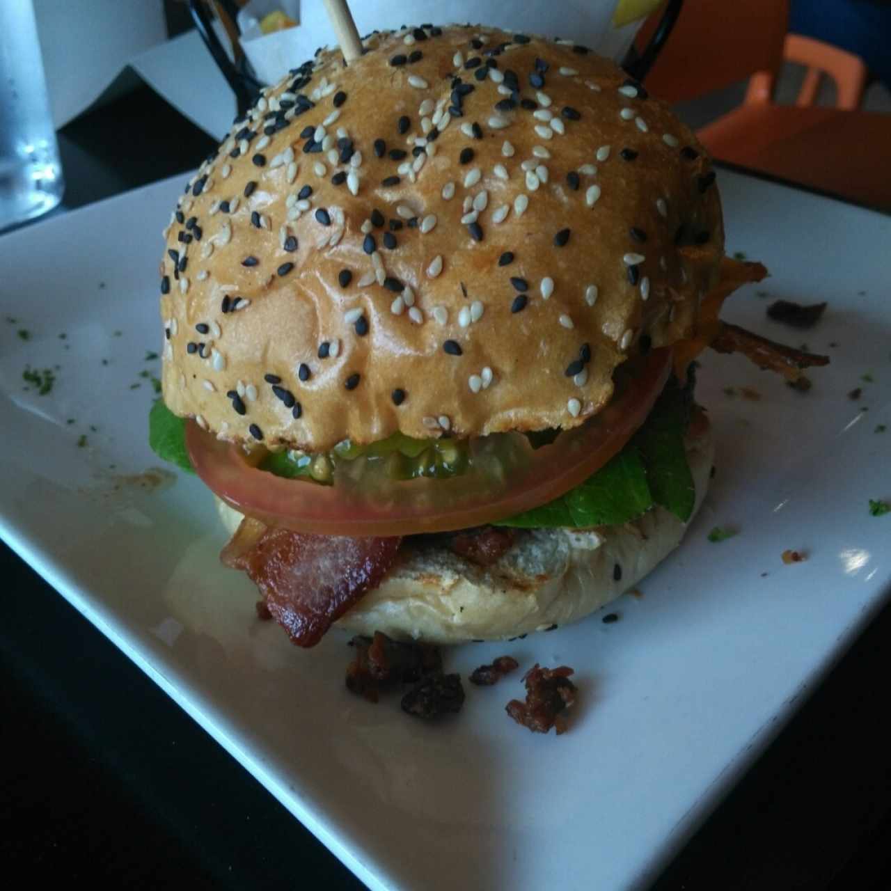 hamburguesa con bacon