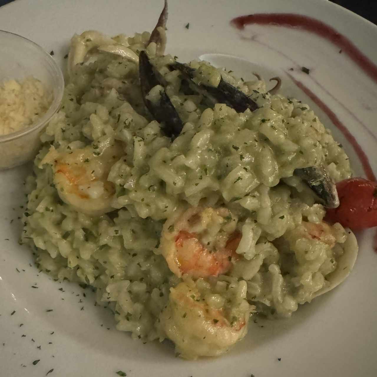 Risotto Frutti Di Mare en Salsa Verde