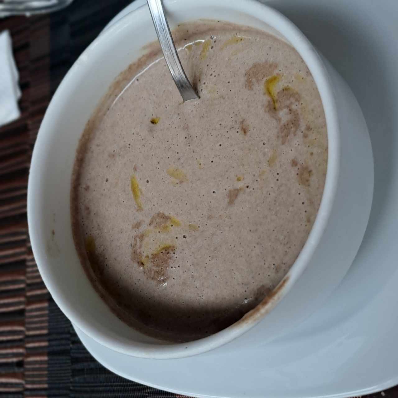 Crema de hongos con toque de Aceite de oliva