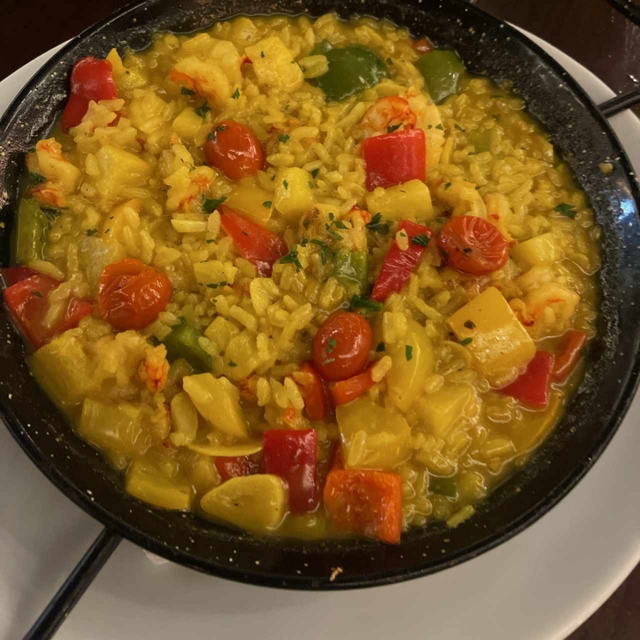 Arroz con Camarones estilo Thai