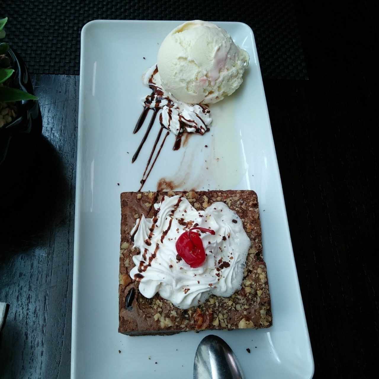 Brownie con Helado