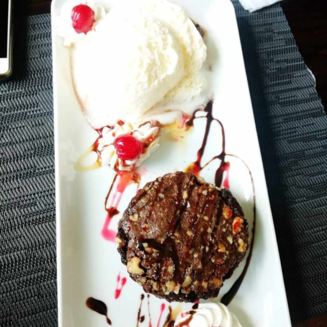 Brownie Con Helado 